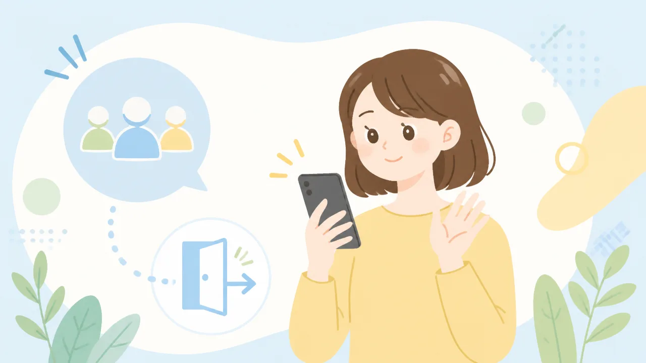 LINEグループを退会するときの一言例文集と角が立たない伝え方