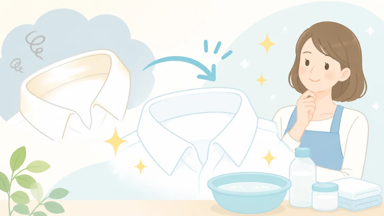 襟の黄ばみは時間がたつと落ちない?原因と自宅できれいにする方法